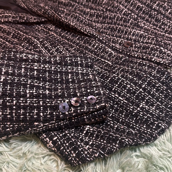 Nicola Italian-made Black and White Jacket Blazer Size 10 - Picture 6 of 11